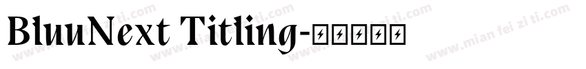 BluuNext Titling字体转换